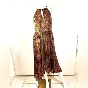 White House Black Market Animal Print Dress, SZ 2, LT27R